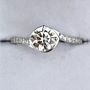 Elegant Diamond 14KGP Ring